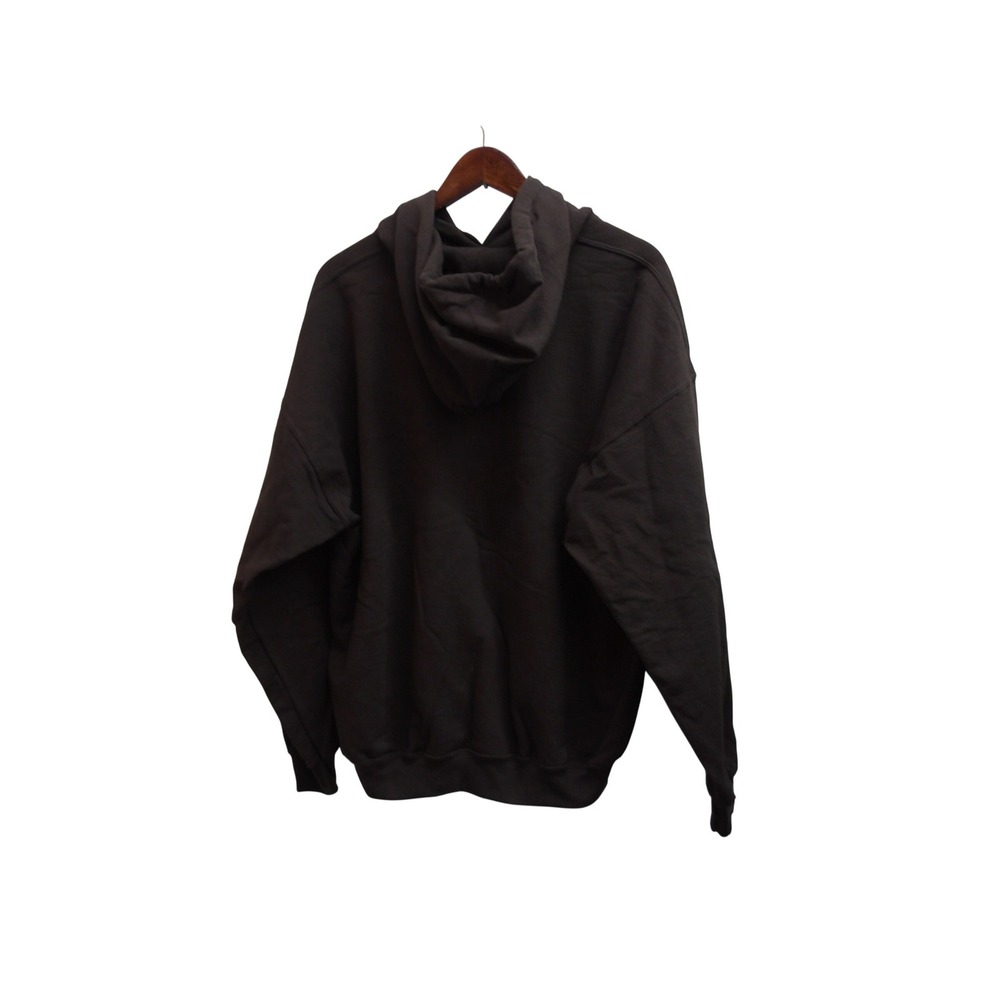 Brown Cotton Hoodie Pink Logo Graphic Pullover Sweatshirt‎ Women's XL /#26147 - Picture 3 of 6